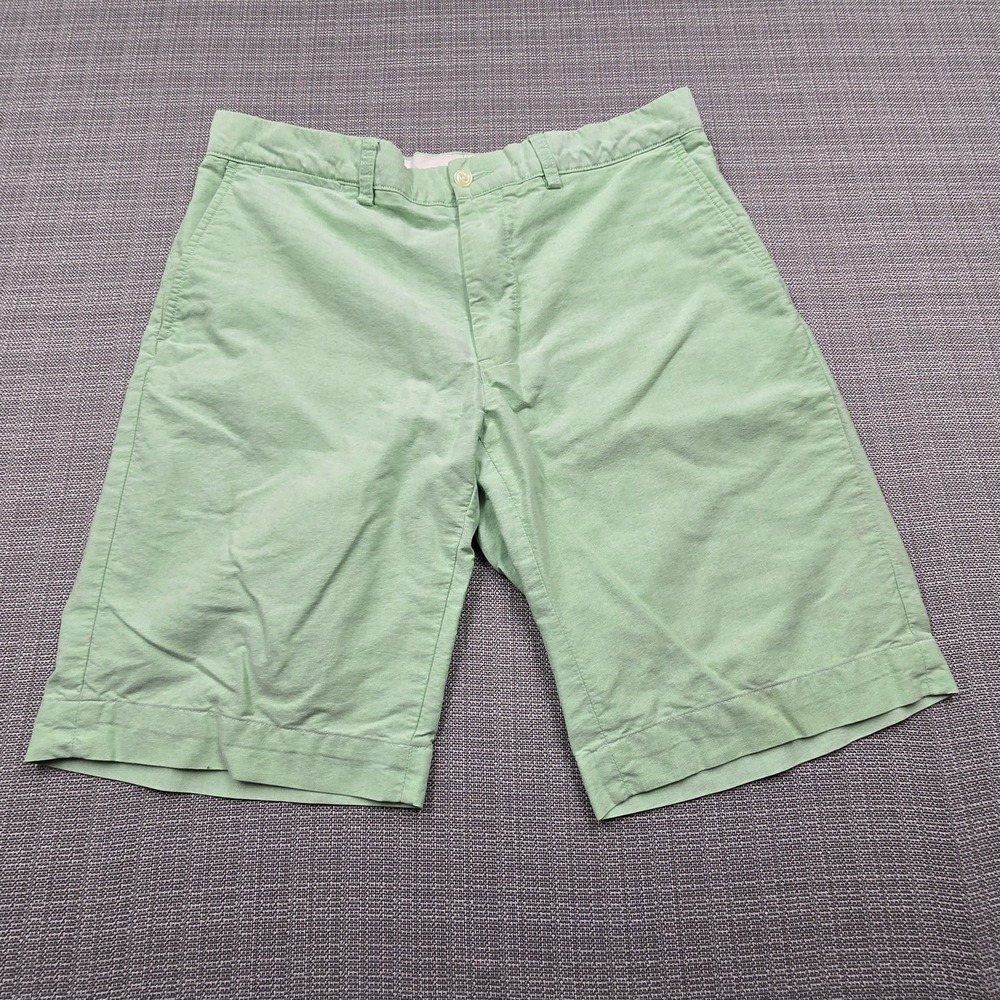 Polo Ralph Lauren Shorts Mens 34 Green Chino Cotton Flat Front Casual Summer